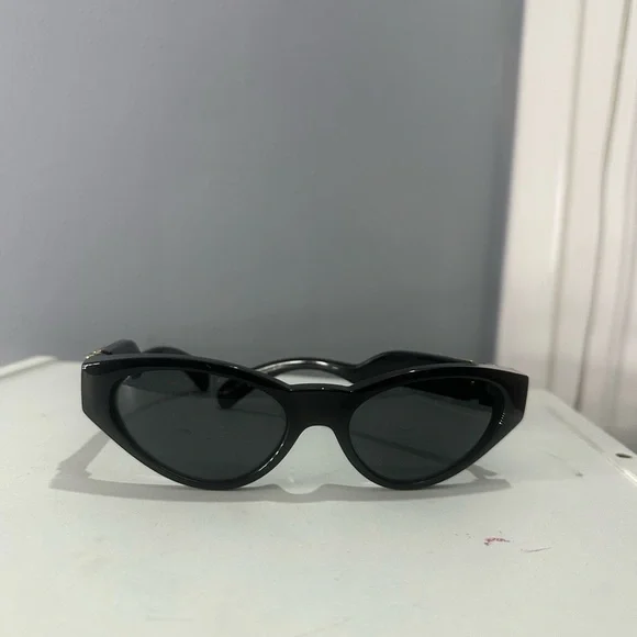 Versace Black and Gold Sunglasses - Picture 2 of 4